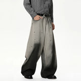 Splash Ink Gradient Color Wide Leg Jeans