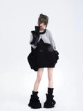 Japanese Oversized Vintage Star Embroidered Sweater
