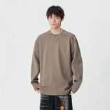Plush Solid Color Casual Long Sleeve T-Shirt