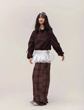 Vintage Red Checkered Work Pants