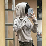 Weekend Uniform Punk Style Grunge Print Hoodie