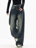 Retro Cool High Waist Wide Leg Jeans