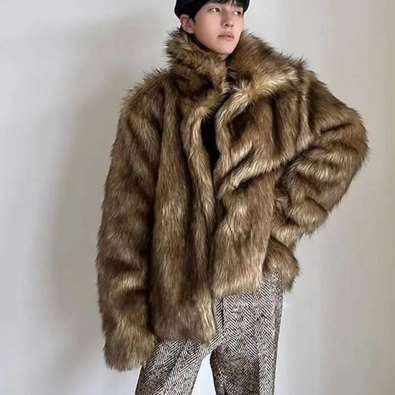 Winter Heavy Weight Cozy Imitation Fur Jacket