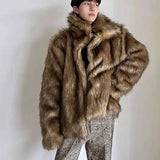 Winter Heavy Weight Cozy Imitation Fur Jacket