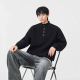 Cozy Mock Neck Waffle Knit Jumper Sweater