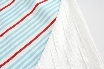 Striped Sports Raglan T-shirt