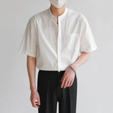Classic Silk Korean Style Lightweight Camp Shirt