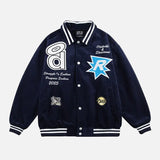 Y2K Autumn Corduroy Baseball Varsity Jacket