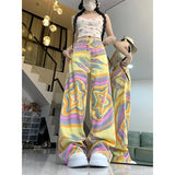 High Street Star Gradient Color Jeans