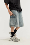 Vintage Denim Cargo Jorts