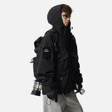 Stylish Pockets Hooded Mountaineering Windbreaker Jacket