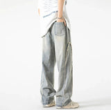 Long-Lasting Distressed High Waist Baggy Jeans
