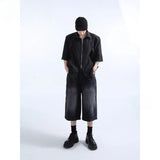 Vintage Cool High Waist Baggy Denim Short