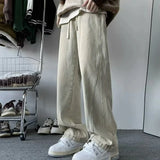 Streetwear American Style High Street Splicing Jeans
