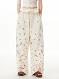 Breathable Streetwear Hit Color Loose Pants