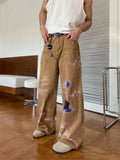 Y2K Laidback Bottoms Cyber Brown Baggy Jeans