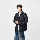 Y2K Vertical Striped Long Sleeve Shirt