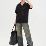Breathable American Style loose polo Shirt