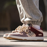 Vintage Flat Graffiti Skateboard Sneakers