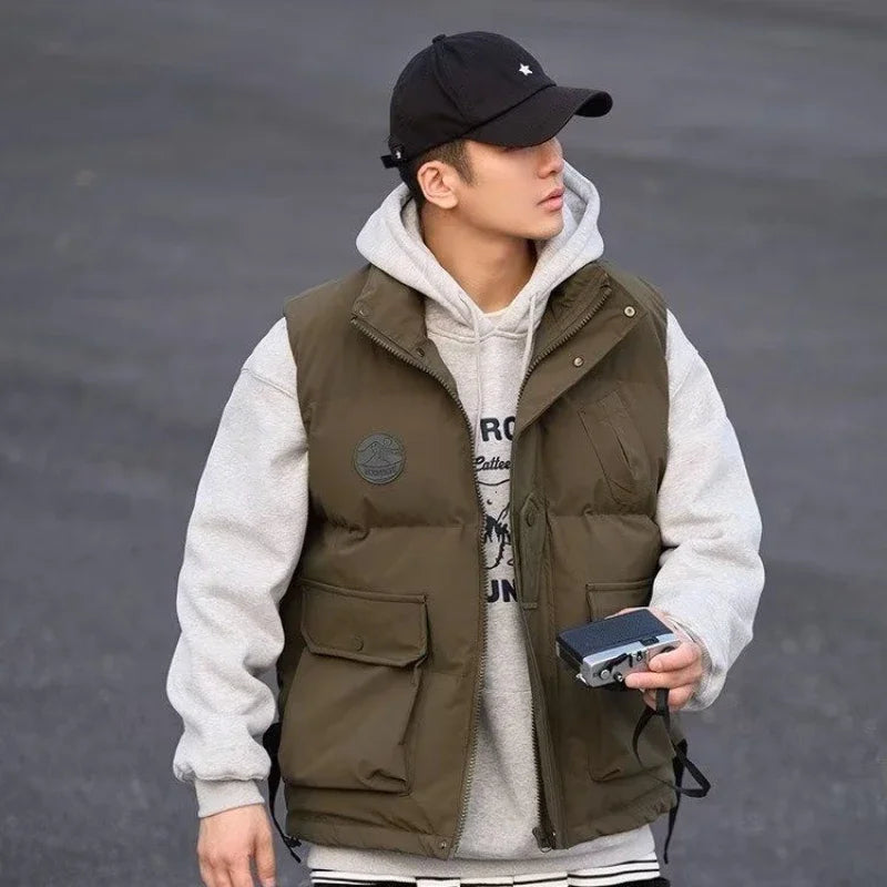Japanese Trend Thickened Winter Cotton Vest