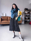 Vintage Blue Korean Design Denim Jacket