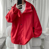 Hooded Windbreaker Loose Jacket