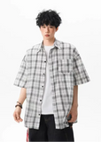 Men's Oversized Plaid Summer Casual Shirt