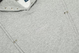 Y2K Rivet Patchwork Black Hip Hop Hooded Sweatshirt