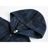 Streetwear Cozy Soft Oversize Plaid Hooded Shirt
