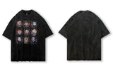 Insulated Oversized Washed Funny Cartoon Killers T-Shirt