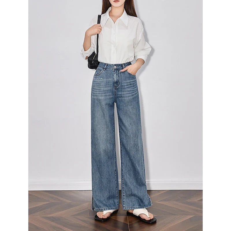Handmade Wide Leg Denim Jeans