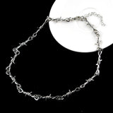 Wire Thorns Gothic Barbed Wire Necklace