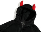 Loose Devil Horns Wings Bag Jacket