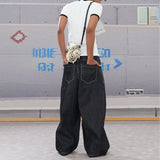 Lightweight High Waisted Wide Leg Denim Jeans