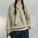 Trek Theme Print Cape Style Sweatshirt