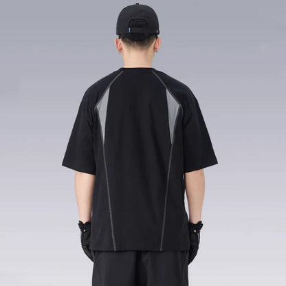 Techwear Punk Style Deconstructed Patchwork T-Shirt