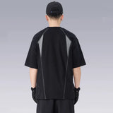 Techwear Punk Style Deconstructed Patchwork T-Shirt