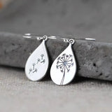 Dainty Vintage Dandelion Drop Earrings