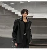 Sleek Buttonless PU Motorcycle Leather Jacket