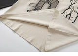 Oversized Cartoon Graphic Long Sleeve T-shirt