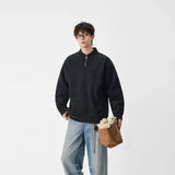 Cozy Textured Quarter Zip Sweatshirt