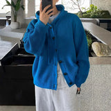 Versatile Solid Color Casual Hooded Cardigan