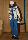 Y2K Cozy Fair Isle Color Block Cardigan