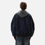 Y2K Quilted Retro PU Leather Baseball Jacket
