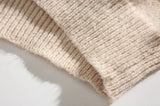 Colorblock Striped College Style Knit Sweater