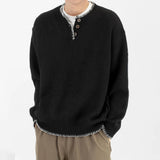 Long-lasting Men Retro Loose Collar Sweater