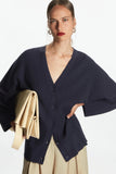 Vintage Ethereal Autumn Ribbed Long Sleeves Cardigan