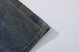 Durable Ripped Fake Two Piece Wide Leg Jeans