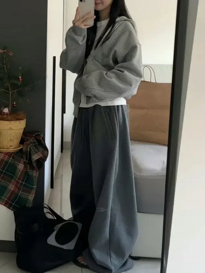 Y2K Baggy Elastic Waist Sweatpants