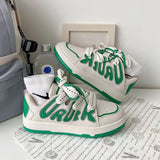 Vintage Letter Print Shoes